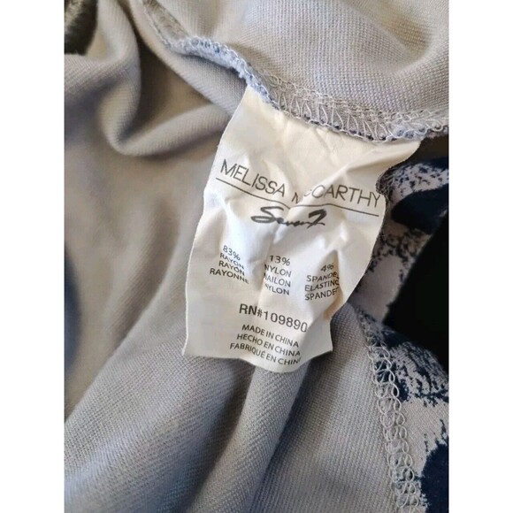 Melissa McCarthy Seven7 Womens Plus Animal Print High-Low Peplum Top Size 3X - Picture 6 of 6